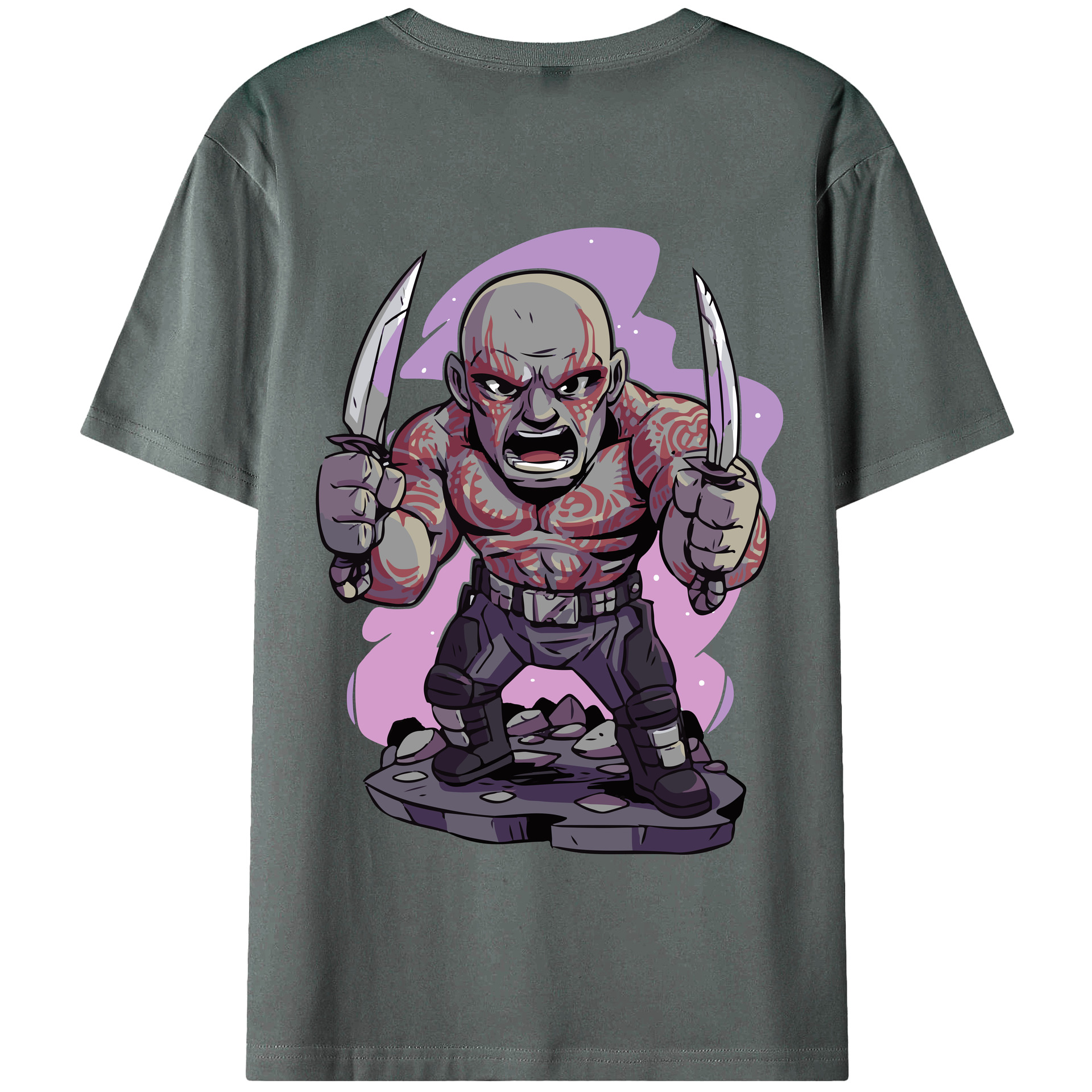 （画像用） アベンジャーズ The Avengers 綿100％半袖Tシャツ（背面プリント）